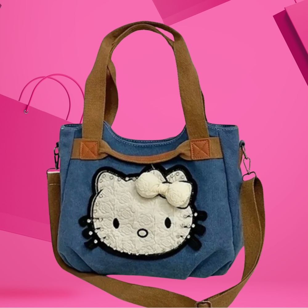 NEW Hello Kitty Blue Tote Bag